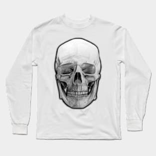 Skull Drawing Design Long Sleeve T-Shirt